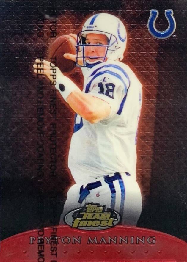 1999 Finest Team Finest Red Peyton Manning #T7 Football Card