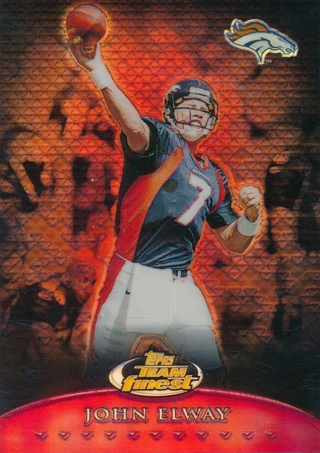 1999 Finest Team Finest Red John Elway #T6 Football Card