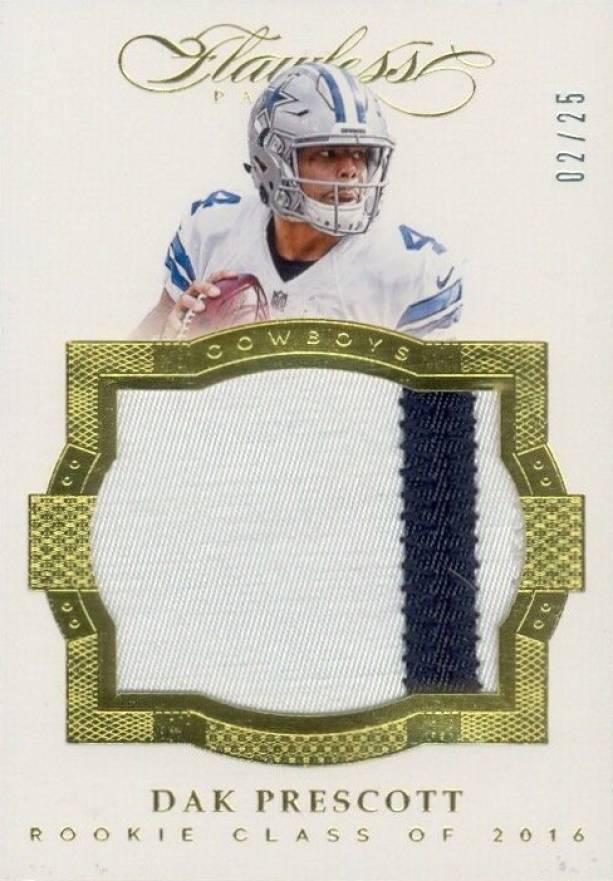 2016 Panini Flawless Rookie Patches  Dak Prescott #RPDP Football Card