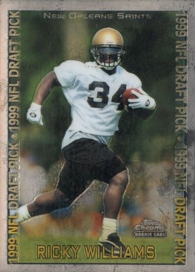 1999 Topps Chrome Ricky Williams #135 Football Card