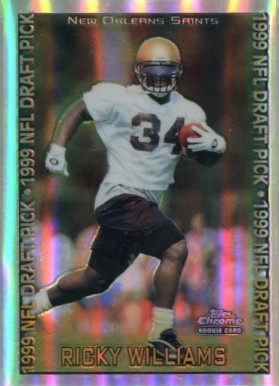 1999 Topps Chrome Ricky Williams #135 Football Card