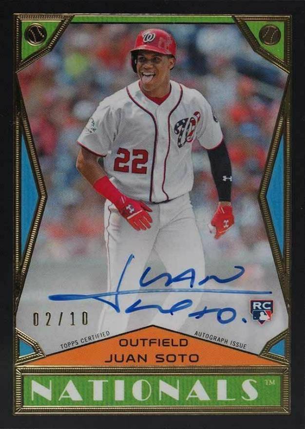 2018 Topps Brooklyn Collection Autographs Juan Soto #BC2JSO Baseball Card