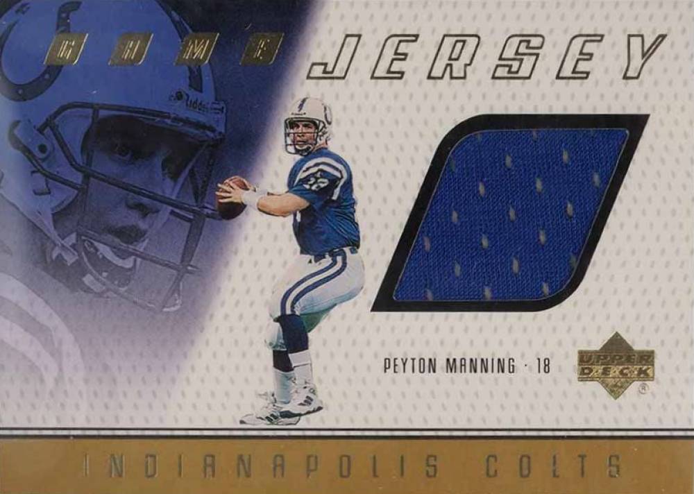 1999 Upper Deck Game Jersey Peyton Manning #PM Football Card