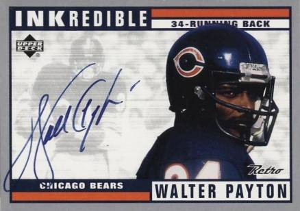 1999 Upper Deck Retro Inkredbile Walter Payton #WP Football Card