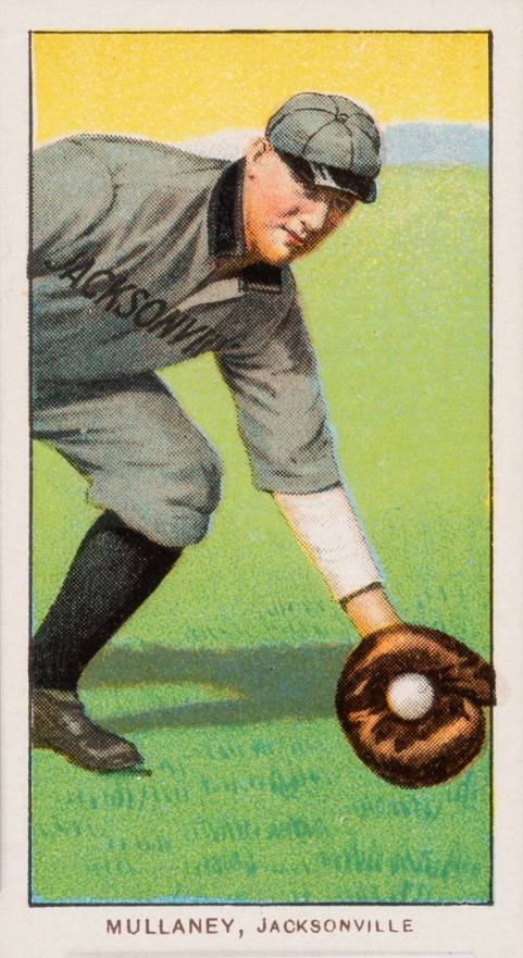 1909 White Borders Old Mill Brown Back Mullaney, Jacksonville #346 Baseball Card