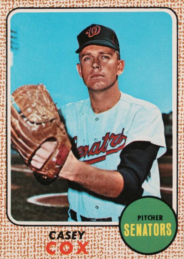 1968 Topps Milton Bradley Casey Cox #66 Baseball Card