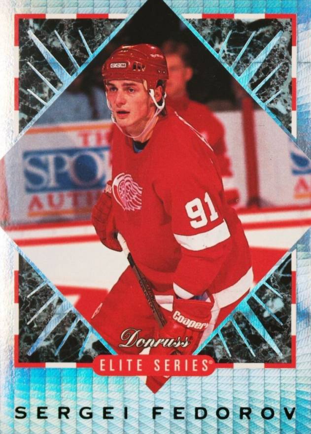 1993 Donruss Elite Inserts Sergei Fedorov #U2 Hockey Card