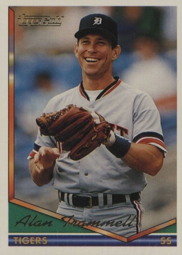 1994 Topps Gold Alan Trammell #75 Baseball Card