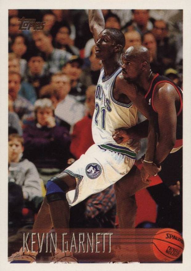 1996 Topps Kevin Garnett #45 Basketball Card