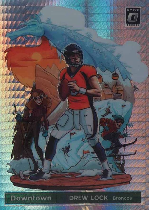 2019 Panini Donruss Optic Downtown Drew Lock #DT19 Football Card