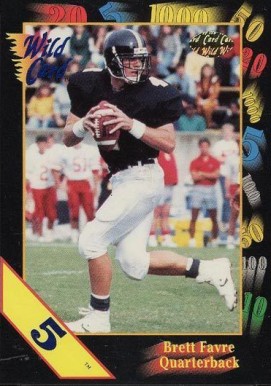 1991 Wild Card College Draft Picks Brett Favre #119 Football Card