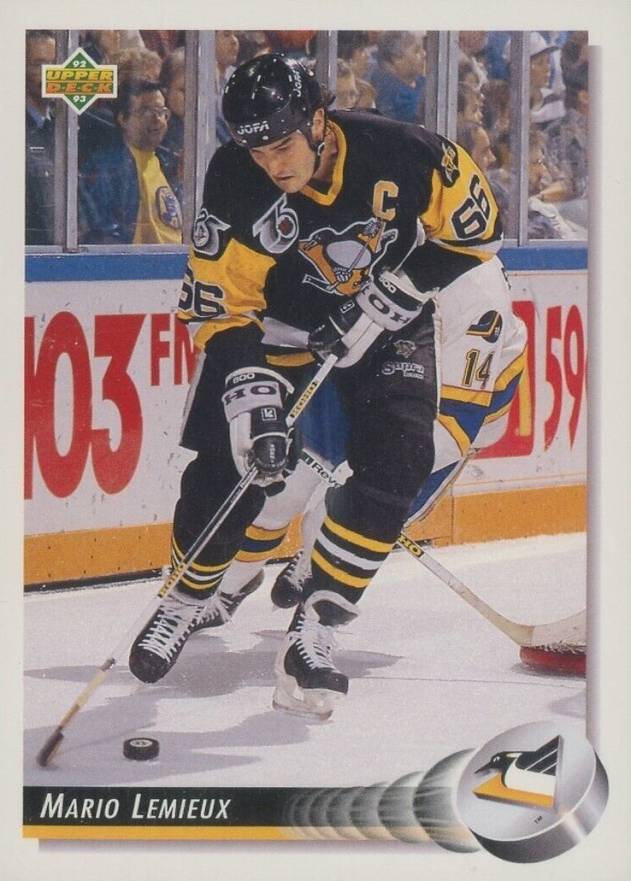 1992 Upper Deck Mario Lemieux #26 Hockey Card