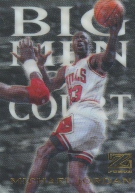 1997 Skybox Z-Force Big Men on Court Michael Jordan #9 Basketball Card