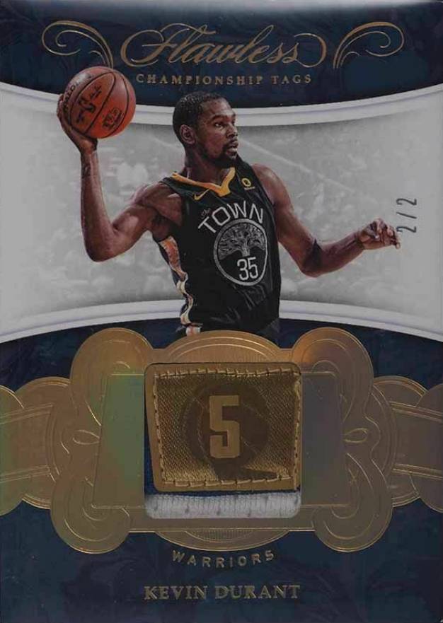 2017 Panini Flawless Championship Tags Kevin Durant #KDR Basketball Card