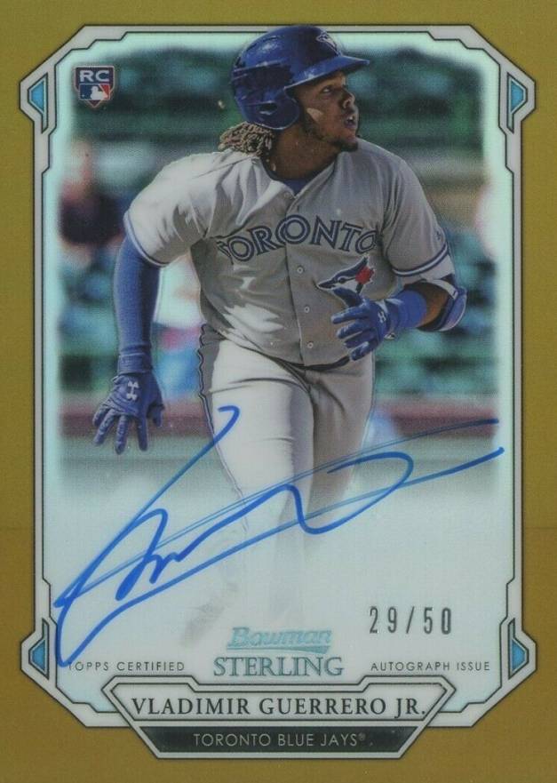 2019 Bowman Sterling Rookie Autographs  Vladimir Guerrero Jr. #VGJ Baseball Card