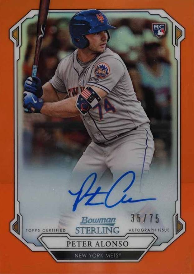 2019 Bowman Sterling Rookie Autographs  Peter Alonso #PA Baseball Card