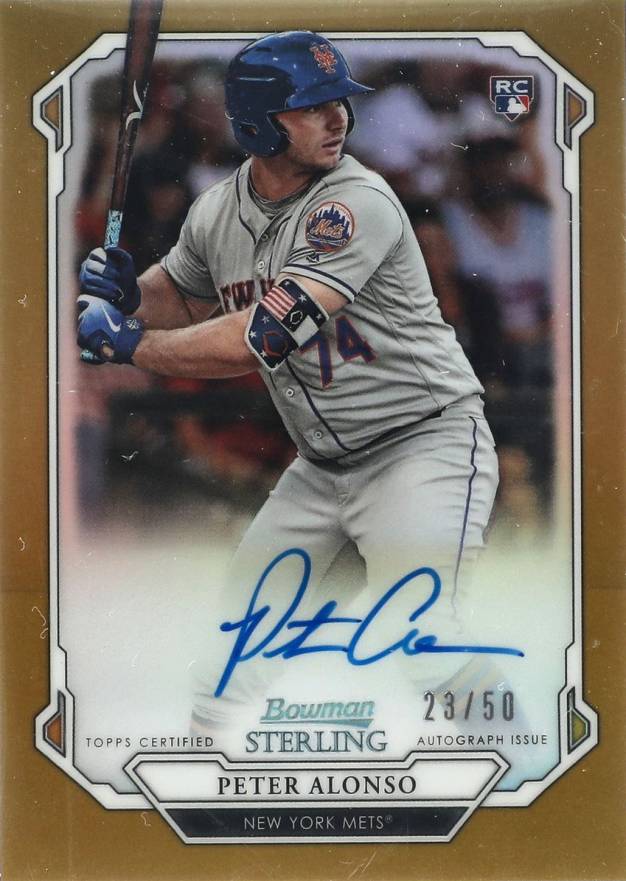 2019 Bowman Sterling Rookie Autographs  Peter Alonso #PA Baseball Card