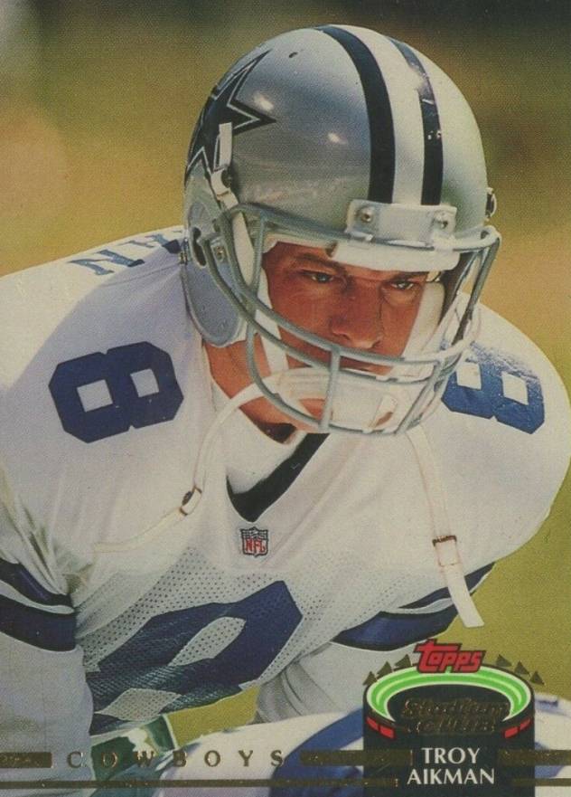 1992 Stadium Club  Troy Aikman #695 Football Card