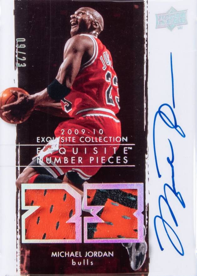 2009 Upper Deck Exquisite Collection Numbers Pieces Autographs Michael Jordan #NP-MJ Basketball Card