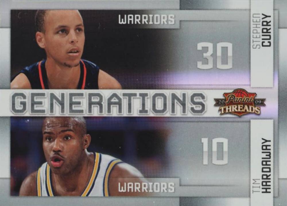 2009 Panini Threads Generations  Stephen Curry/Tim Hardaway #8 Basketball Card