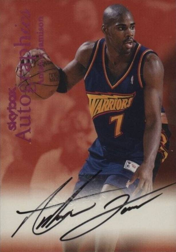 1999 Skybox Premium Autographics Antawn Jamison # Basketball Card