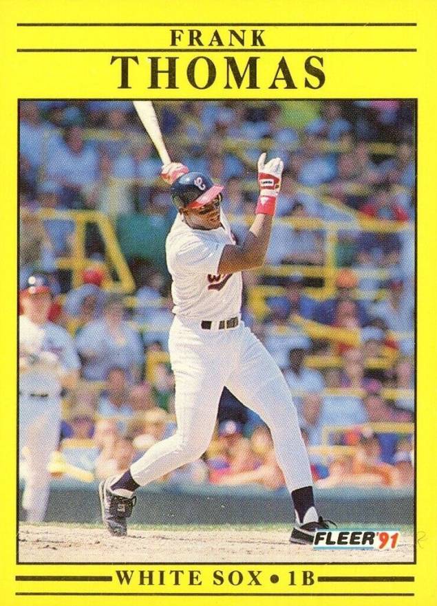 1991 Fleer Frank Thomas #138 Baseball Card