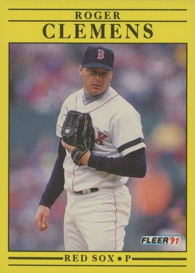 1991 Fleer Roger Clemens #90 Baseball Card