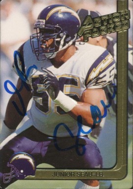 1991 Action Packed  Junior Seau #238 Football Card