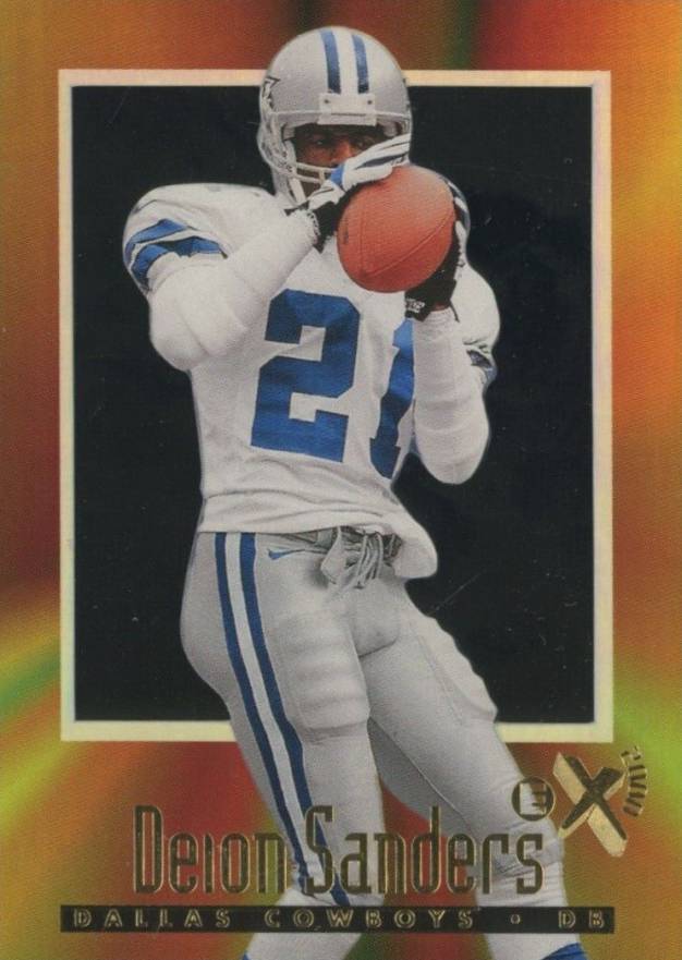 1997 Skybox E-X2000 Deion Sanders #8 Football Card