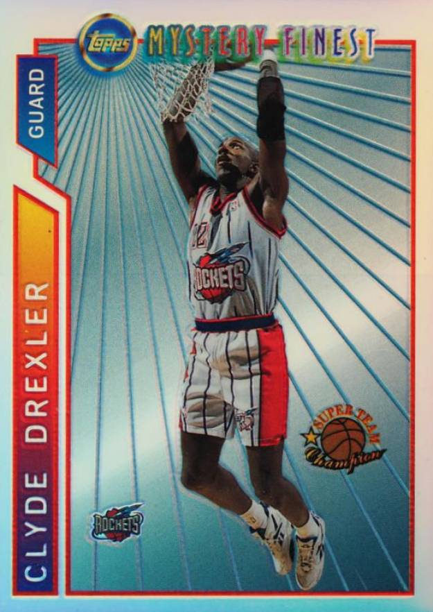 1996 Topps Mystery Finest  Clyde Drexler #M13 Basketball Card