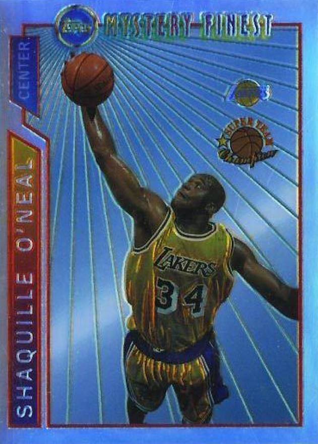 1996 Topps Mystery Finest  Shaquille O'Neal #M12 Basketball Card