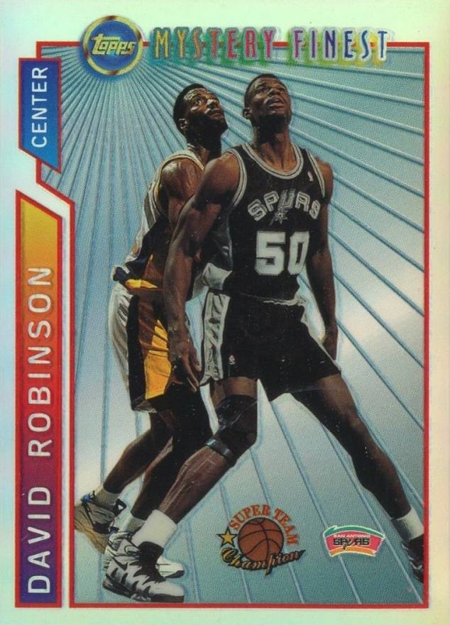 1996 Topps Mystery Finest  David Robinson #M9 Basketball Card