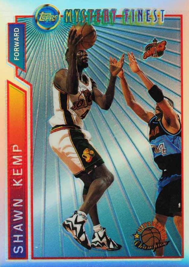 1996 Topps Mystery Finest  Shawn Kemp #M8 Basketball Card