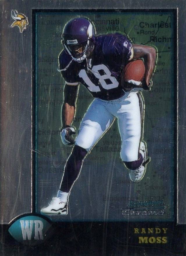 1998 Bowman Chrome Interstate Randy Moss #182 Football Card