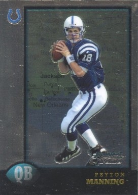 1998 Bowman Chrome Peyton Manning #1 Football Card