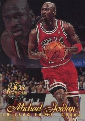 1996 Flair Showcase Michael Jordan #23 Basketball Card