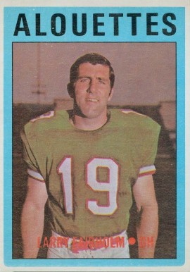 1972 O-Pee-Chee CFL Larry Fairholm #20 Football Card