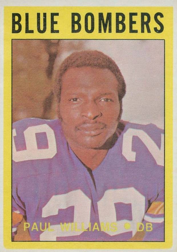 1972 O-Pee-Chee CFL Paul Williams #117 Football Card