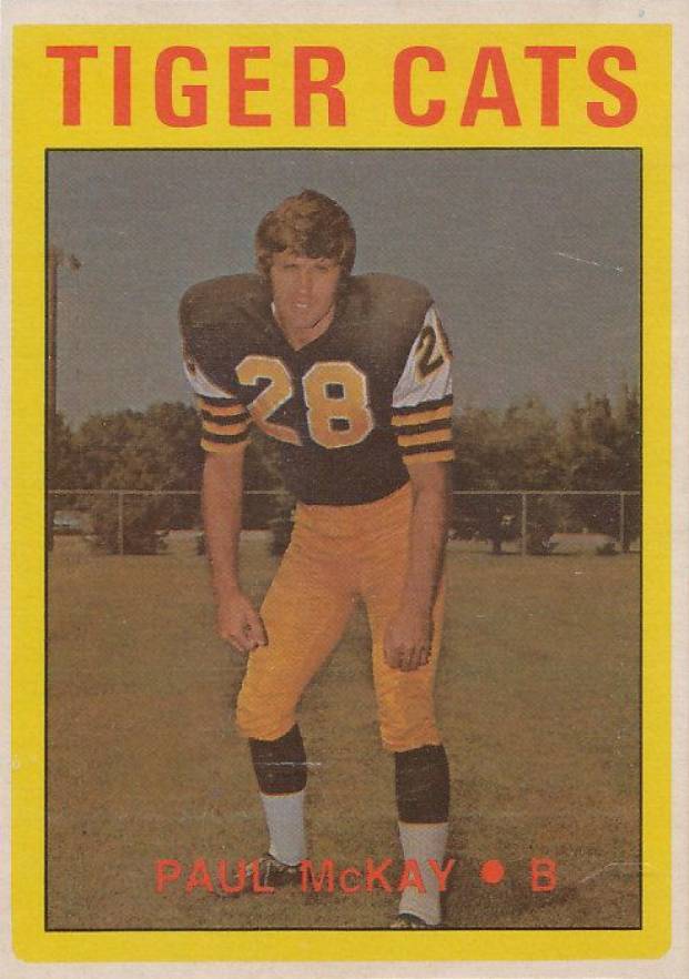 1972 O-Pee-Chee CFL Paul McKay #5 Football Card