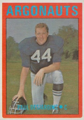 1972 O-Pee-Chee CFL Paul Desjardins #35 Football Card