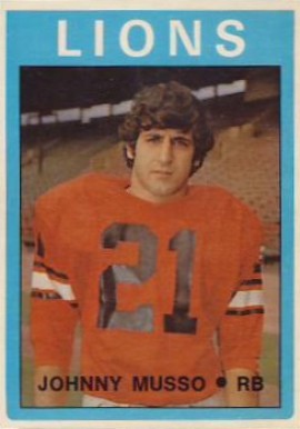 1972 O-Pee-Chee CFL Johnny Musso #46 Football Card