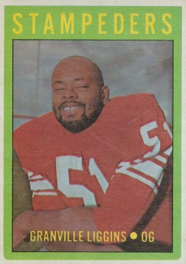 1972 O-Pee-Chee CFL Granville Liggins #64 Football Card