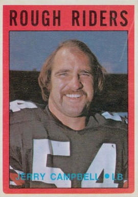 1972 O-Pee-Chee CFL Jerry Campbell #68 Football Card