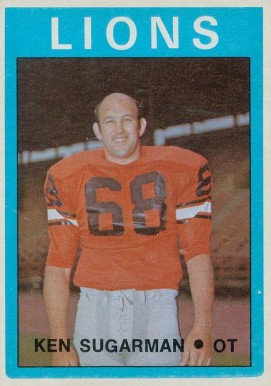 1972 O-Pee-Chee CFL Ken Sugarman #51 Football Card