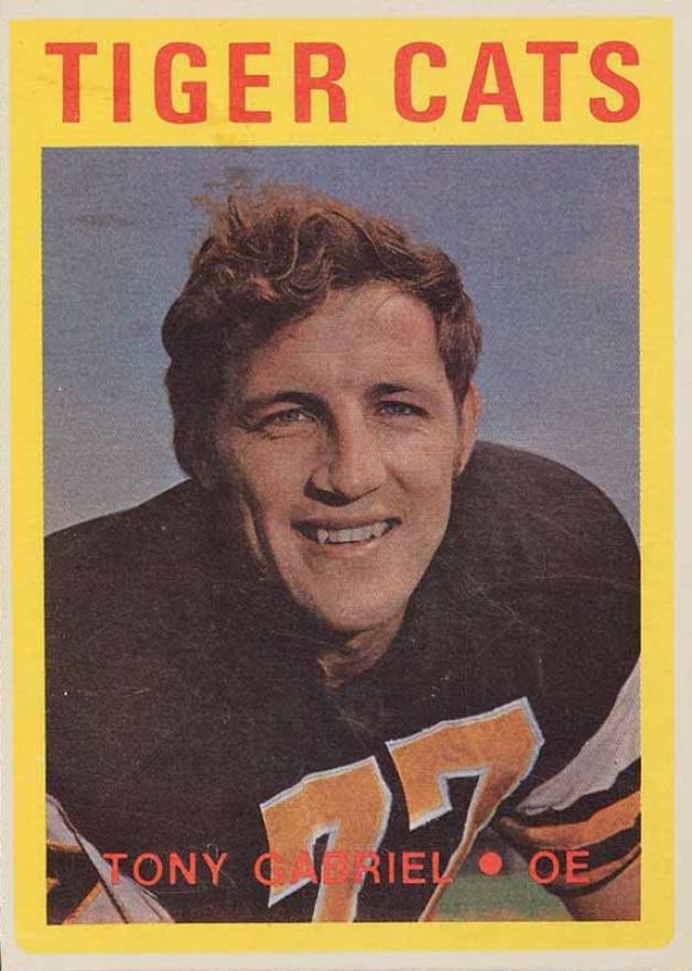 1972 O-Pee-Chee CFL Tony Gabriel #9 Football Card