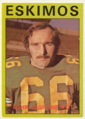 1972 O-Pee-Chee CFL John LaGrone #93 Football Card