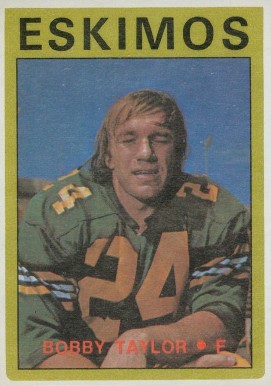 1972 O-Pee-Chee CFL Bobby Taylor #95 Football Card