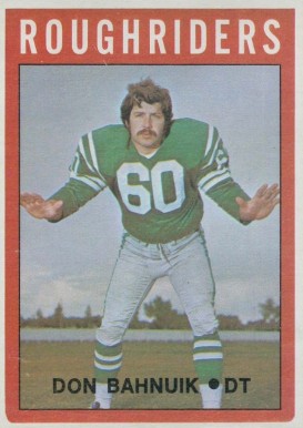 1972 O-Pee-Chee CFL Don Bahnuik #86 Football Card