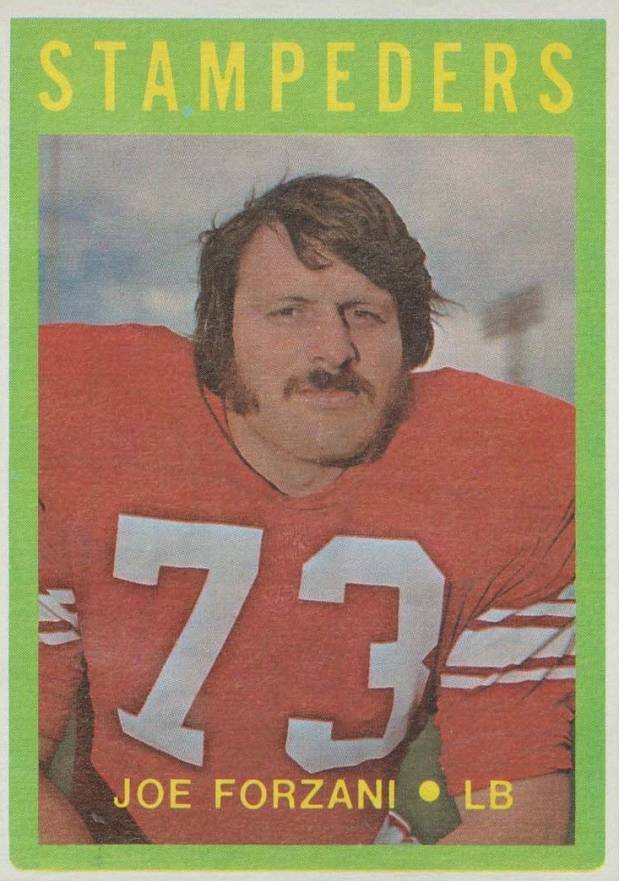 1972 O-Pee-Chee CFL Joe Forzani #61 Football Card