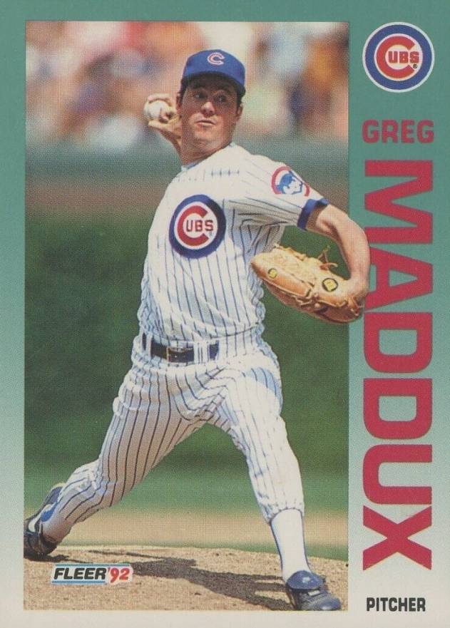 1992 Fleer Greg Maddux #386 Baseball Card